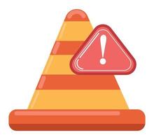 404 error caution icon vector