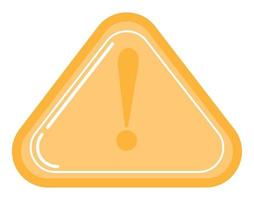 warning sign icon vector