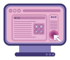 computer web development vector