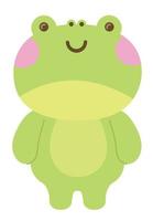 frog kawaii animal vector