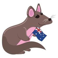 día australiano del ratón marsupial vector