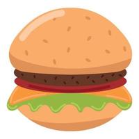 burger meat icon vector