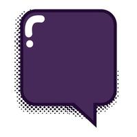 square speech bubble vector