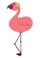 flamingo bird tropical vector