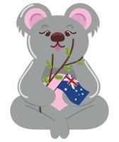 koala australia day vector