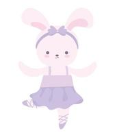 ballet dancer rabbit vector