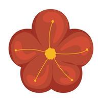 icono de flor de sakura vector