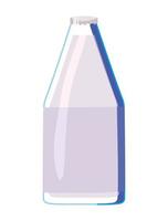 botella de leche bebida vector