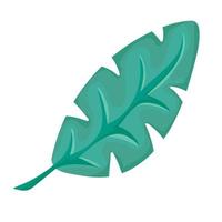 tropical leaf icon vector