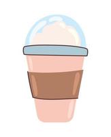 disposable coffee cup icon vector