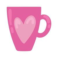 coffee cup valentines day vector