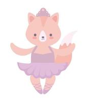 ballet dancer fox vector