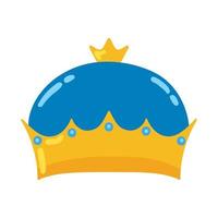 golden crown icon vector