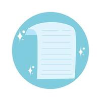blank paper icon vector