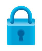 padlock security icon vector