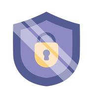 cyber security shield vector