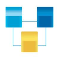 cryptocurrency and blockchain icon vector