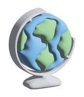 school globe map icon vector