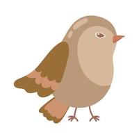 pequeño pájaro de dibujos animados vector