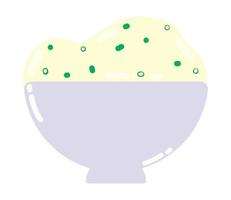 mashed potatoes icon vector