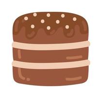 chocolate cake icon icon vector