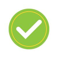 checkmark badge icon vector