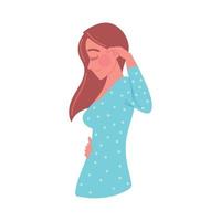 pregnant woman design vector