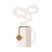 hot tea cup vector