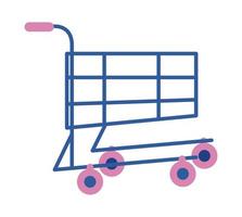 icono de carrito de compras vector