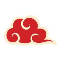 chinese cloud icon vector