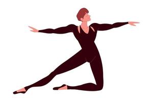 bailarina de ballet hombre vector