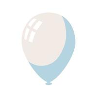 white balloon icon vector