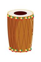 indian drum instrument vector