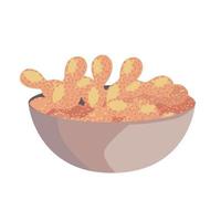 peanut in bowl vector