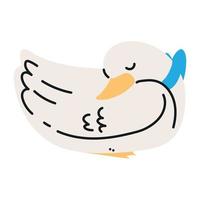 pet dove icon vector