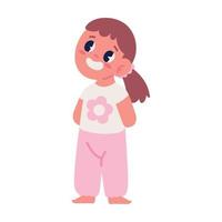 little girl icon vector