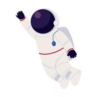 astronaut in space suit vector