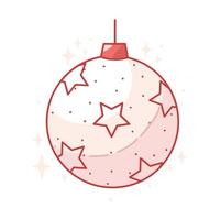 ball christmas icon vector