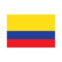 icono de la bandera colombiana vector