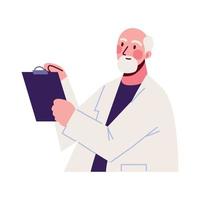 doctor with clipboard vector