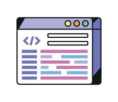web site development vector