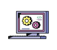 desarrollo web informatico vector