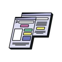 web development concept vector