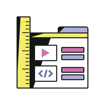codificación de desarrollo web vector