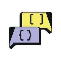 web development language vector