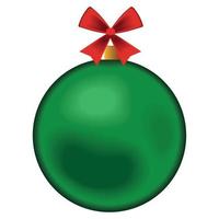 green ball elegant christmas vector