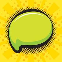 talk bubble halftone pop art vector