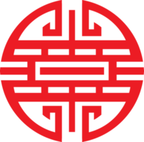 o símbolo de longevidade chinês ou ícone de show chinês simples png