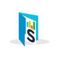 Initial S Chart Folder vector