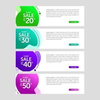 Modern and Colorful Fluid Banner Sale vector